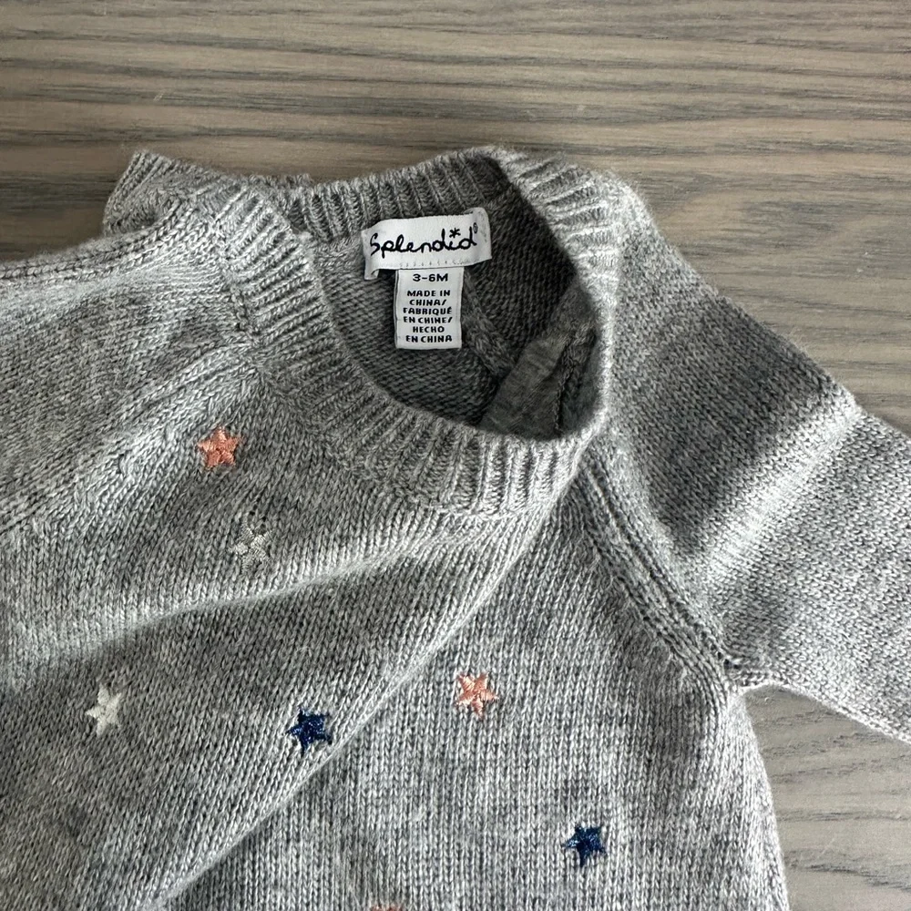 SPLENDID BABY GIRL EMBROIDERED STAR SWEATER AND LEGGINGS